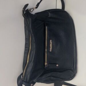 Jones New York Signature Cross Body Handbag Black Gold Purse